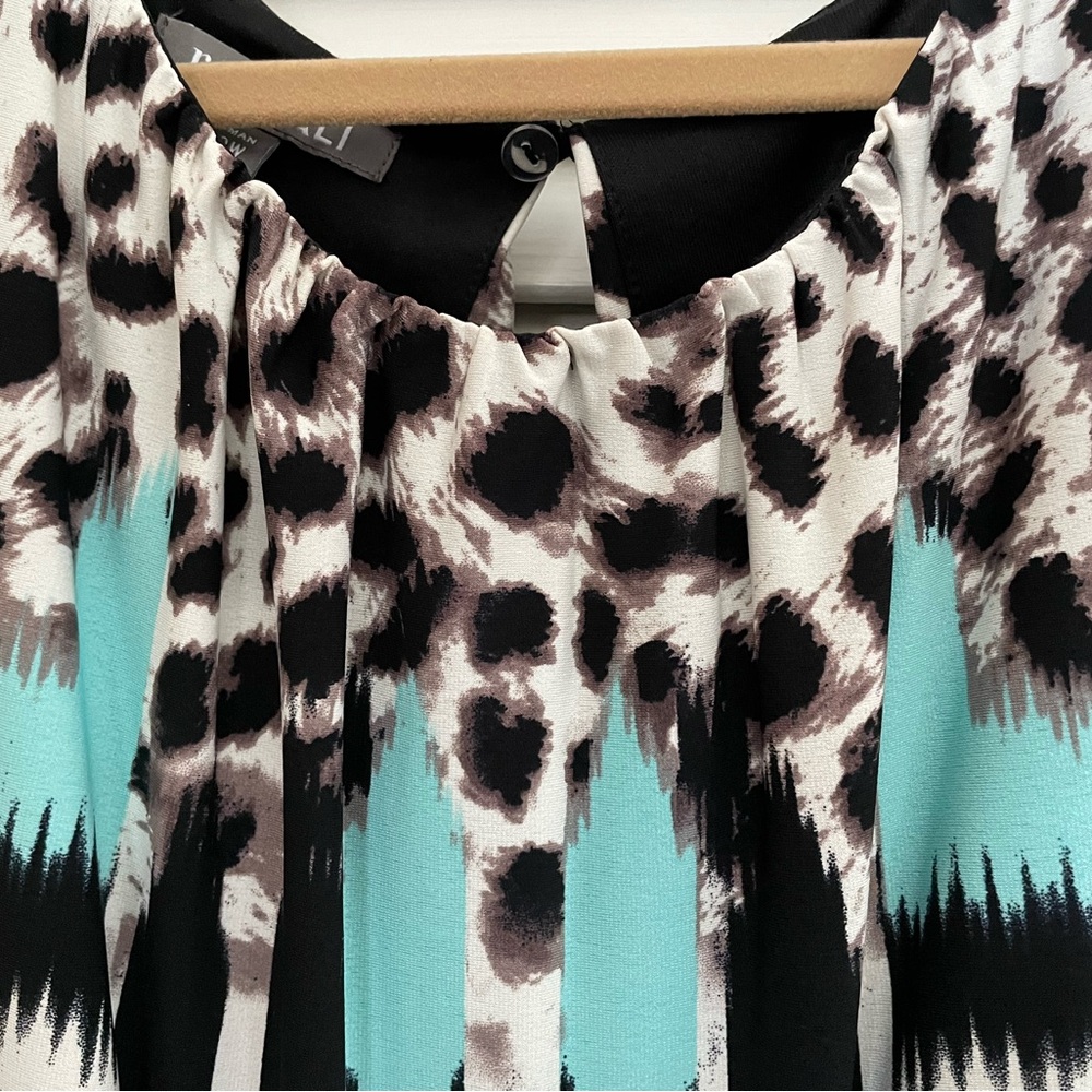 Maxi dress teal & black Roz&Ali 20W - Picture 4 of 7